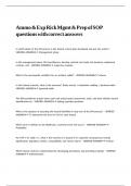Ammo & Exp Rick Mgmt & Prep of SOP questions with correct answers