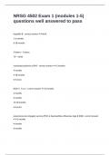 NRSG 4502 Exam 1 &lpar;modules 1-5&rpar; questions well answered to pass