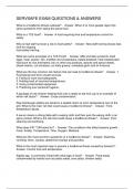 SERVSAFE EXAM QUESTIONS & ANSWERS