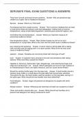 SERVSAFE FINAL EXAM QUESTIONS & ANSWERS