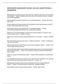 SERVSAFE MANAGER EXAM &lpar; 80 QS&rpar; QUESTIONS & ANSWERS