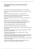SERVSAFE PRACTICE &lpar;80 QS&rpar; QUESTIONS & ANSWERS