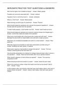 SERVSAFE PRACTICE TEST QUESTIONS & ANSWERS