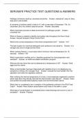 SERVSAFE PRACTICE TEST QUESTIONS & ANSWERS