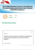 WGU D668 Elementary Literacy Curriculum PA &vert; 96 Real Questions & Answers &vert; Updated 2025&sol;2026 &lpar;Graded A&plus;&rpar;