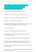 New Mexico property and casualty Final Prep Exam and Answers Correctly Solved 2025 Set&period;