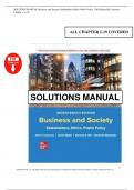Business and Society&colon; Stakeholders&comma; Ethics&comma; Public Policy 17th Edition by Lawrence &ndash; Complete Test Bank &lpar;Chapters 1&ndash;19&comma; Latest Edition&rpar;