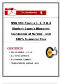 NSG 300 &lpar;Exams 1 - 4&rpar; &ndash; &lpar;2026&sol;2027&rpar; &vert; Foundations of Nursing &ndash; GCU 