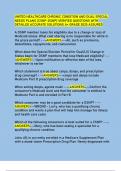 UNITED HEALTHCARE CHRONIC CONDITION AND DUAL SPECIAL  NEEDS PLANS &lpar;CSNP-DSNP&rpar; VERIFIED QUESTIONS WITH  DETAILED ACCURATE SOLUTIONS A&plus; GRADE 2025 ASSURED