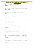 SACA 201 Silver Exam with Questions and Verified Answers Latest Update 2025