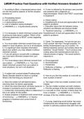 LMSW Practice Test Questions with Verified Answers Graded A&plus;