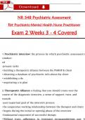 NR 548 &ndash; Psychiatric Assessment for Psychiatric-Mental Health Nurse Practitioner &ndash; Exam 2 &lpar;Weeks 3&ndash;4 Covered&rpar; &ndash; 2025&sol;2026