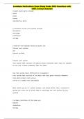 Louisiana Horticulture Exam Study Guide 2024 Questions with 100&percnt; Correct Answers