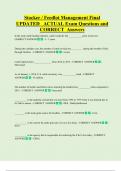 Feedlot   Bundled Exam Questions WITH  CORRECT Answers