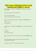 TEFL Course  UPDATED ACTUAL  Exam  Questions and CORRECT  Answers 