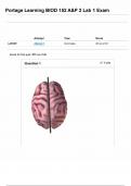 Portage Learning BIOD 152 A&P 2 Lab 1 Exam &vert;&vert; Revised Questions And Verified Correct Answers&vert;&vert; Guarantee Pass &vert;&vert; 2025 &sol; 2026
