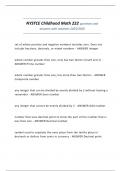 NYSTCE Childhood Math 222 questions and answers with solutions 2025&sol;2026