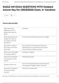 DASLE MN EXAM QUESTIONS WITH Detailed Answer Key For &lpar;2025&vert;2026&rpar; Exam&comma; A&plus; Solutions
