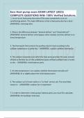 Esco Heat pump exam EXAM LATEST &lpar;2025&rpar; COMPLETE QUESTIONS With 100&percnt; Verified Solutions&comma;