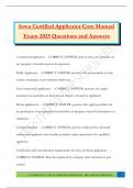 Iowa Certified Applicator Core Manual Exam 2025 Questions and Answers