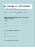 UTK CCI 150 Exam 3 2025 UPDATE Verified Questions And Answers &vert; With 100&percnt; Correct Answers graded A&plus; Guaranteed Success&excl;