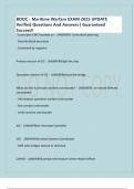 BDOC - Maritime Warfare EXAM 2025 UPDATE Verified Questions And Answers &vert; Guaranteed Success&excl;&excl;