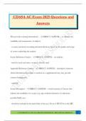 CDASA AC Exam 2025 Questions and Answers