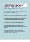 Michigan Esthetician State Board Theory EXAM ELABORATIONS QUESTIONS AND VERIFIED ANSWERS 2025 UPDATE &vert; 100&percnt; SOLVED