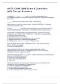 AATC CON 1200 Exam 2 Questions with Correct Answers