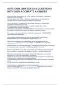 AATC CON 1200 EXAM &num;1 QUESTIONS WITH 100&percnt; ACCURATE ANSWERS