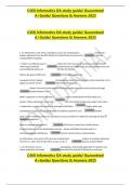 C468 Informatics OA study guide&sol; Guaranteed  A&plus;Guide&sol; Questions & Answers 2025