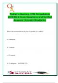 Pediatric Nursing HESI Remediation 2025 &ndash; Complete Clinical Review with Diagnoses&comma; Safety&comma; Pharmacology&comma; Developmental Stages & Patient Education