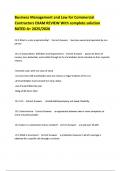 Business Management and Law for Commercial Contractors EXAM REVIEW With complete soluon RATED A&plus; 2025&sol;2026