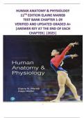  Human Anatomy and Physiology &ndash; 11th Edition &ndash; Elaine N&period; Marieb  ISBN-13 978-0134580999 &ndash; Complete Practice Exam with Answers