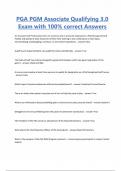 PGA PGM Associate Qualifying 3&period;0 Exam with 100&percnt; correct Answers