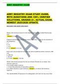 ARRT REGISTRY EXAM            ARRT REGISTRY EXAM STUDY GUIDE&period;  WITH QUESTIONS AND 100&percnt; VERIFIED  SOLUTIONS&period; GRADED A&plus;&period; ACTUAL EXAM&period;  NEWEST 2025&sol;2026 UPDATE&period;     NEW EXAM&excl;&excl;&excl; NEW EXAM&excl;&excl;&excl; NEW EXAM&excl;&excl;&excl;