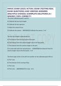 FANUC EXAM &lpar;2025&rpar; ACTUAL EXAM &lpar;TESTING REAL EXAM QUESTIONS&rpar; AND VERIFIED ANSWERS &lpar;MULTIPLE CHOICES&rpar; &vert;COMPLETE SOLUTIONS &vert;A&plus; GRADED &vert;100&percnt; CORRECT&excl;&excl;