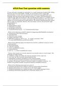 ATLS Post Test question with answers