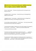 AINS 23 Unit 6 Commercial General Liability Insurance With complete soluon NEWEST 2025&sol;2026