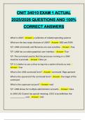 CNIT 34010 EXAM 1 ACTUAL 2025&sol;2026 QUESTIONS AND 100&percnt; CORRECT ANSWERS