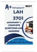 LAH3701 Assignment 1 (COMPLETE ANSWERS) Semester 2 2025 (693782) - DUE 21 August 2025