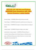 NYSTCE CST 245 Arts and Science Exam 2025&sol;2026 &ndash; 100&plus; Verified Questions & Answers &vert; Science&comma; History&comma; Civics&comma; Visual Arts&comma; Geography&comma; Music&comma; Government&comma; U&period;S&period; Foundations