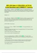 HPA 301 Quiz 4  UPDATED  ACTUAL   Exam Questions and CORRECT  Answers 