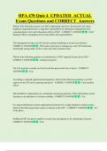 HPA 470 Quiz 4  UPDATED  ACTUAL   Exam Questions and CORRECT  Answers 