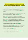 HPA 470 Quiz 4  UPDATED  ACTUAL   Exam Questions and CORRECT  Answers