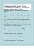 Category 3A&plus;3B Pesticide Exam &lpar;New Jersey Category 3A&plus;3B&rpar; Solved Correctly To Score A&plus;COMPLETE EXAM QUESTIONS AND ACCURATE ANSWERS &lpar;2025&rpar; &vert;ALREADY PASSED&excl;&excl;