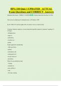 HPA 210 Quiz 1 UPDATED   ACTUAL  Exam Questions and CORRECT  Answers 