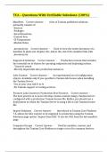 TCA &ndash; Questions With Verifiable Solutions &lpar;100&percnt;&rpar;