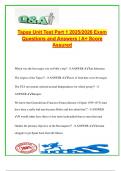 TAPAS  EXAM COMPLETE PACKAGE DEAL