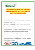 Visual Arts Licensure Test 2025 &ndash; 300&plus; Verified Questions with Answers &vert; Art Movements&comma; Techniques&comma; Criticism&comma; Design&comma; Famous Artists & Cultural Styles